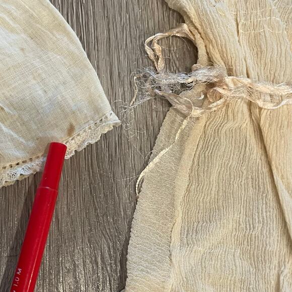 Vintage Doll Clothing Handmade Dress Toys Victorian Antique Porcelain Lot of 5 - Picture 3 of 8